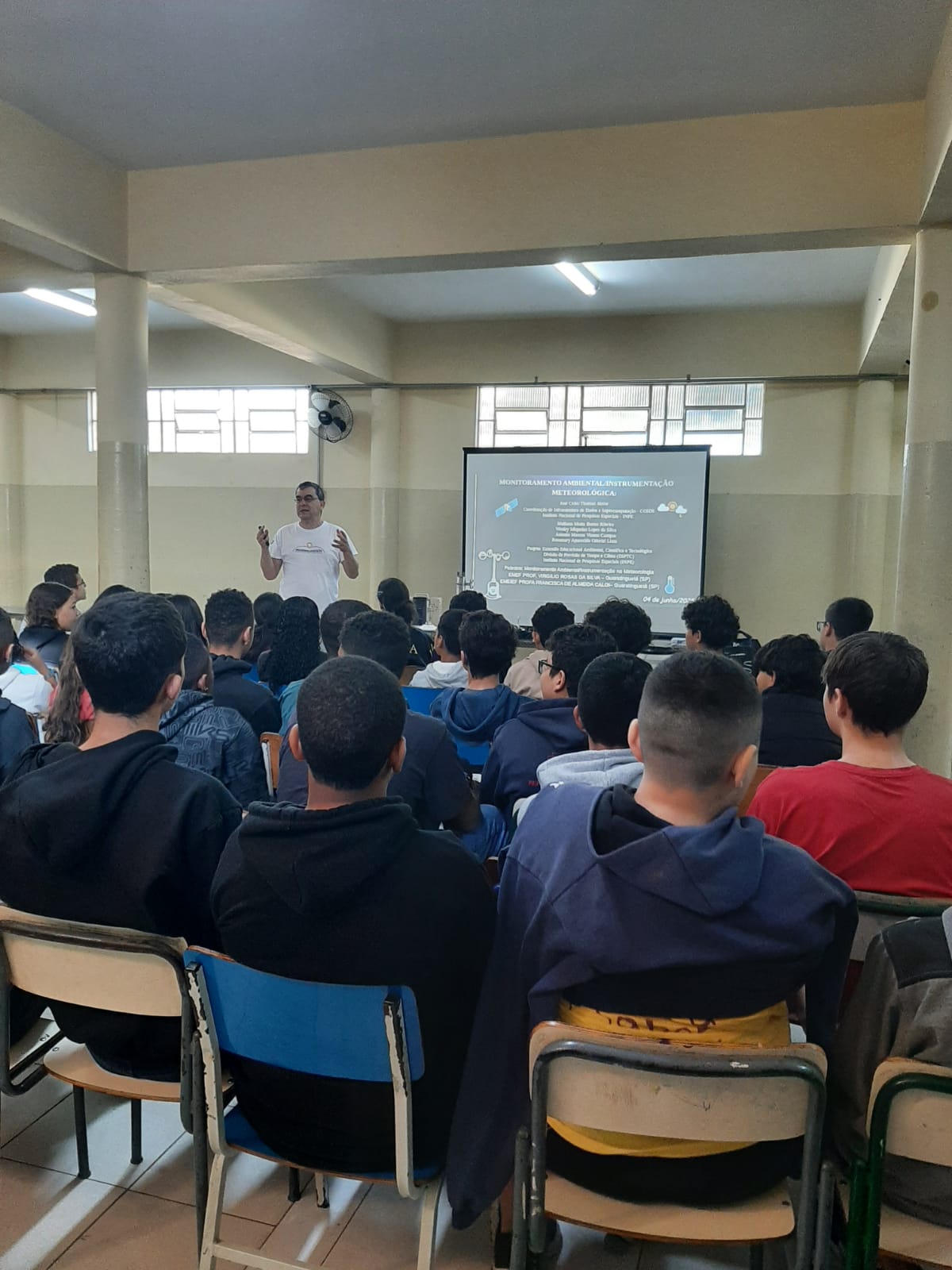 Visita a EMEF Prof. Virgilio Rosas da Silva em Guaratinguetá - SP